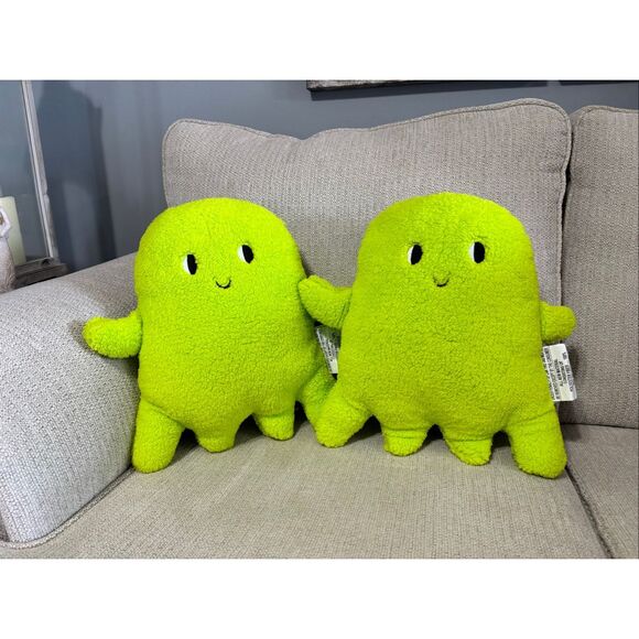 Target neon green ghost pillows Halloween decorations set of 2 - Picture 1 of 7